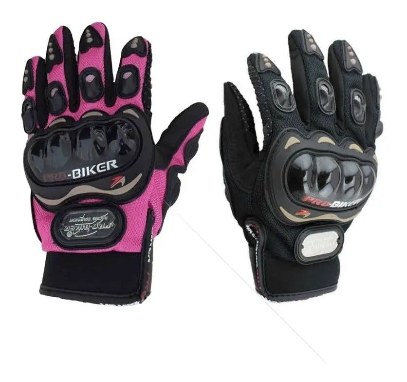 Guantes Mujer  Protección Moto Ciclistas Bici Dama Deportivo