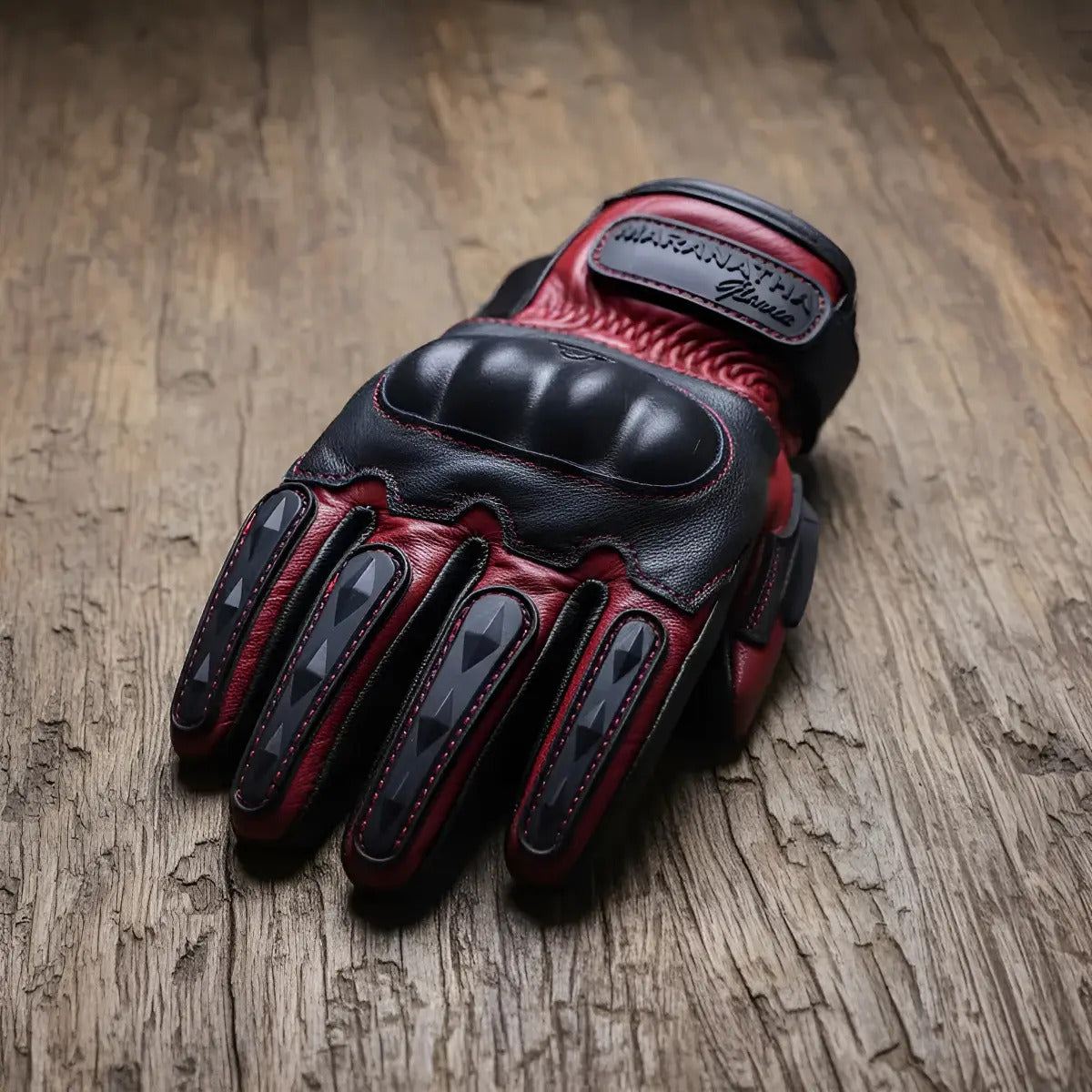 Guantes 100% Cuero Para Moto Con Protecciones Y Térmicos