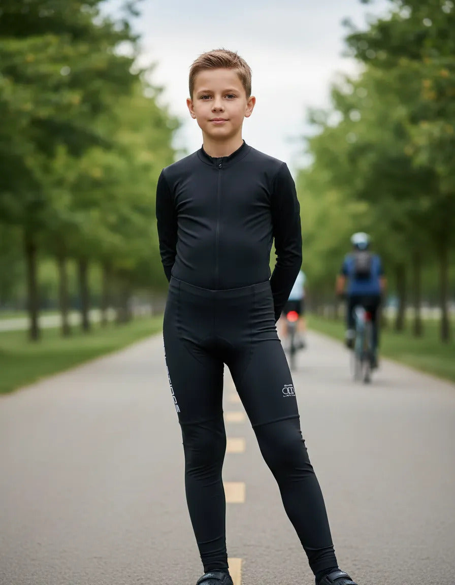 Lycra Larga Pantalón De Niño Con Badana En Gel Ciclismo
