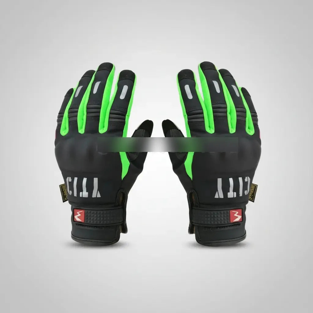 Guantes City Táctiles Termicos Con Reflectivo Moto Bici