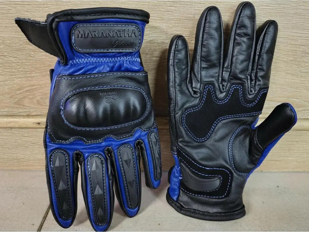 Guantes 100% Cuero Para Moto Con Protecciones Y Térmicos