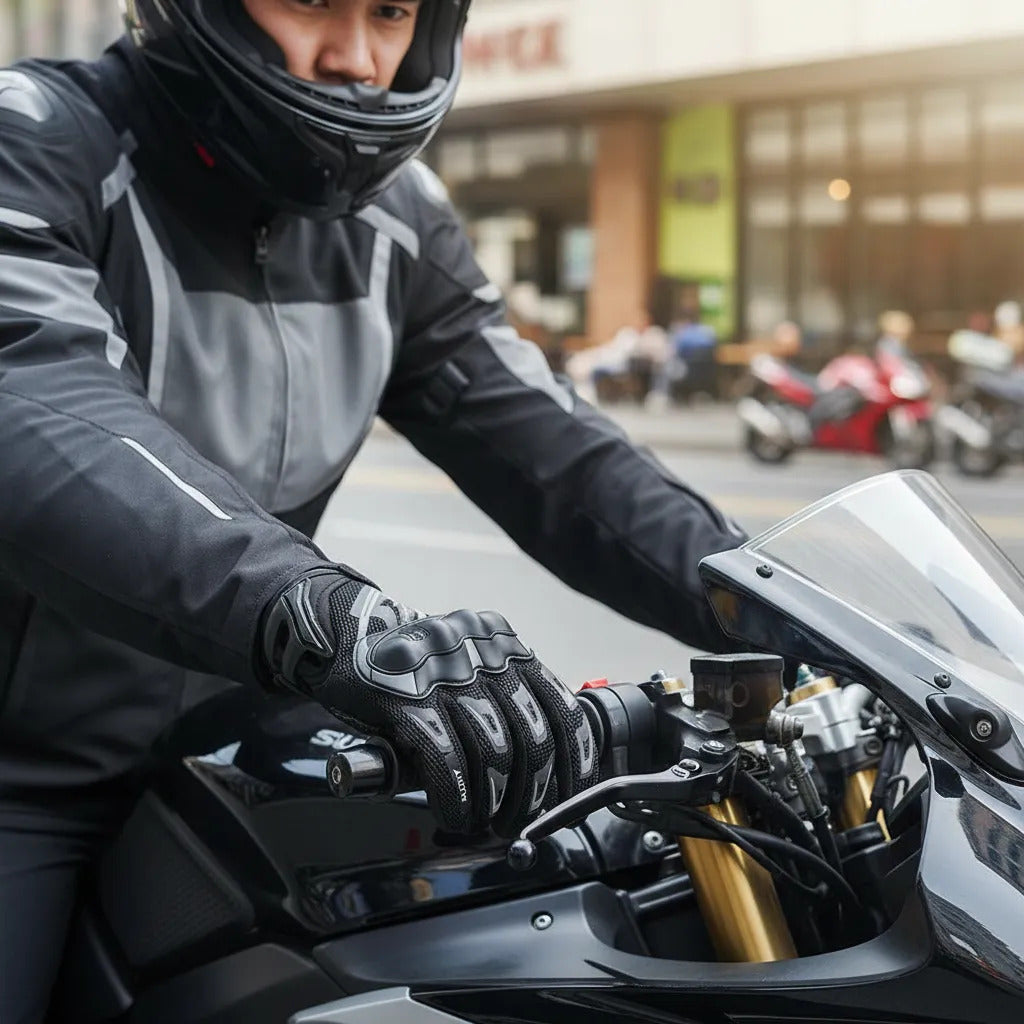 Guantes Moto Protección Palma Suomy Táctiles