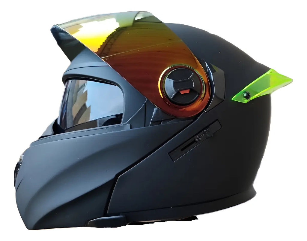 Casco Abatible Certificado Mujer Hombre Xecuro Doble Visor