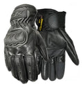 Guantes 100% Cuero Para Moto Tactil Con Limpiavisor
