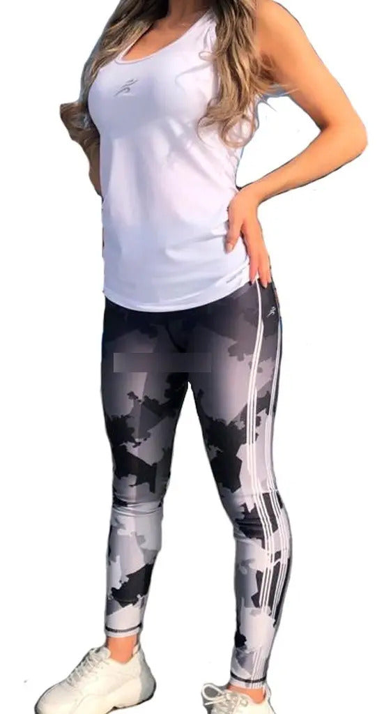 Conjunto Dama Gimnasio Deportes Suplex Sublimada 2 Piezas