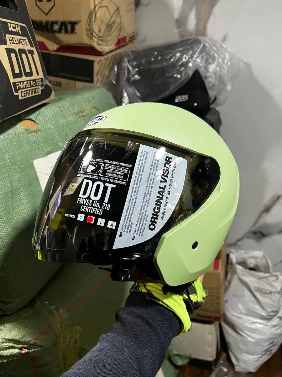 Casco Abierto Marca Tech T10 Certificacion Dot
