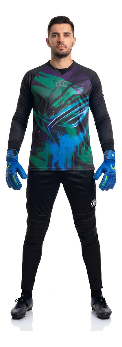 Conjunto Arquero Pantalon Y Buzo Acolchado Portero Uniforme