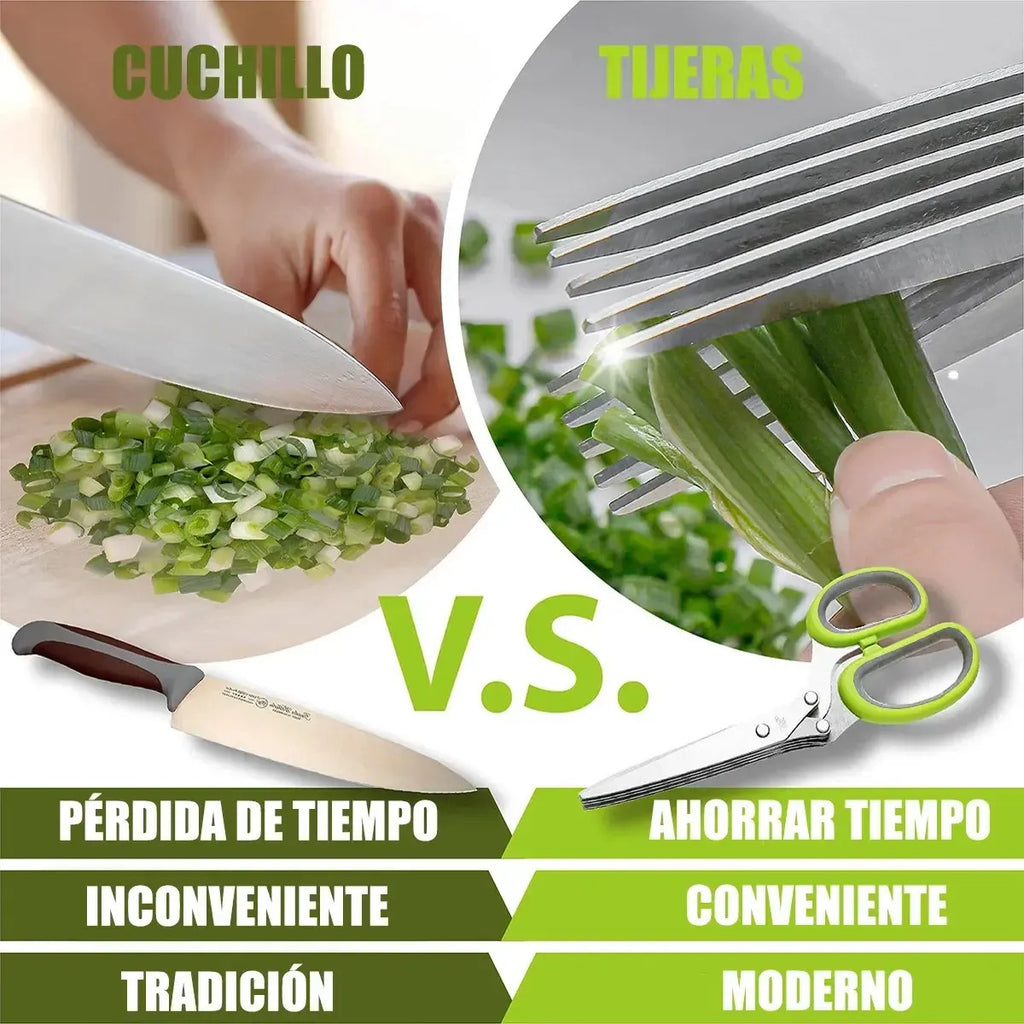 Tijeras De Cocina Con Limpiador Para Vegetales Casera