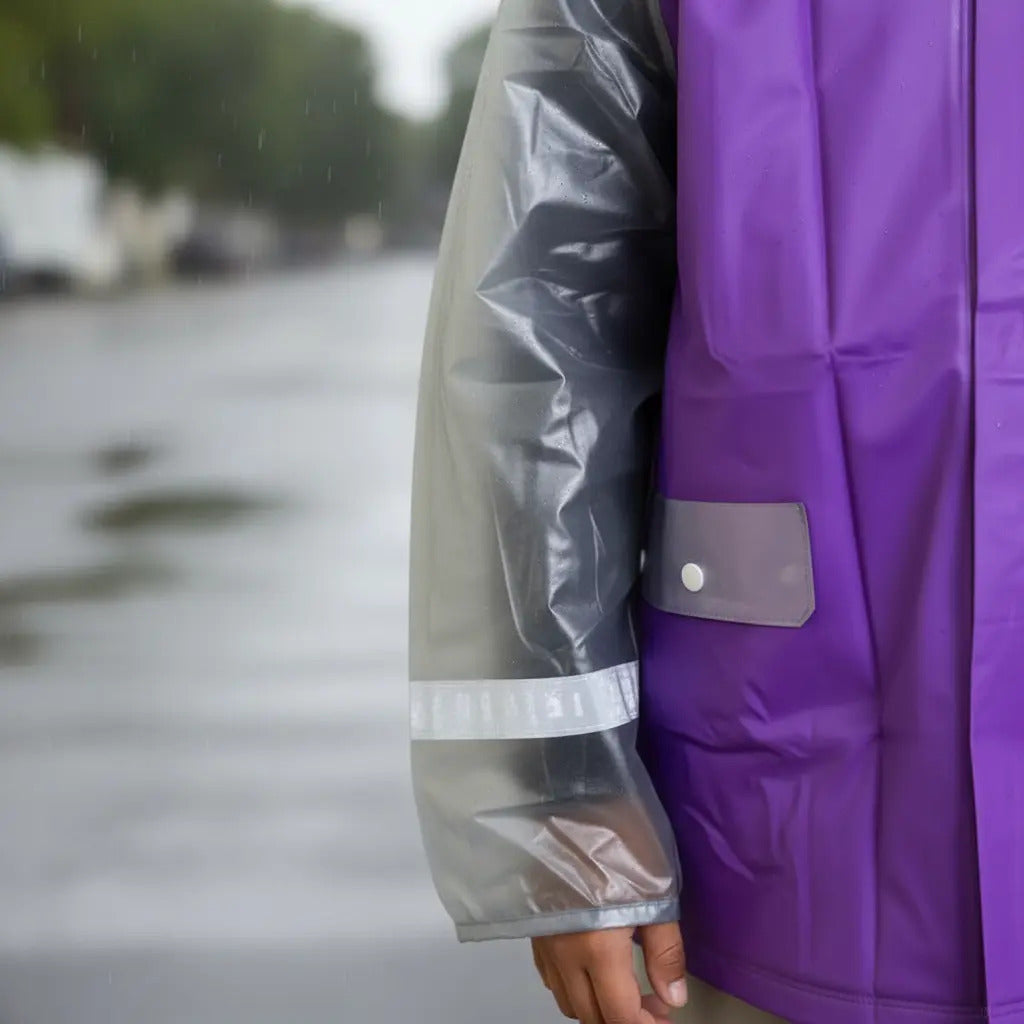 Impermeable Para Niños Con Zapatones Y Bolsilo Moto Ciclismo