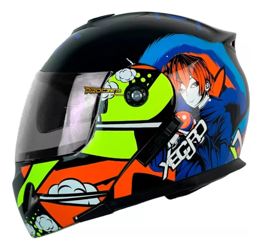 Casco Certificado Para Niños Abatible Con Gafas Xecuro 905