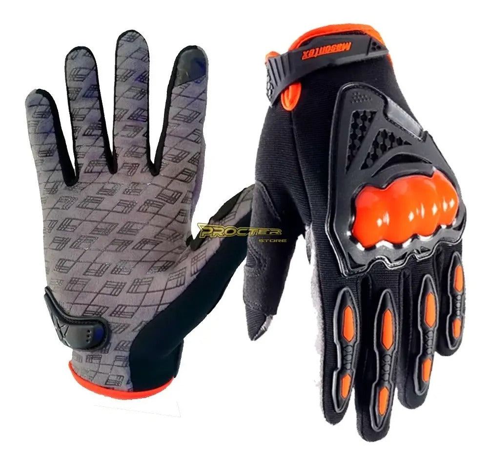 Guantes Moto Proteccion Nudillos Y Palma Forro Suave