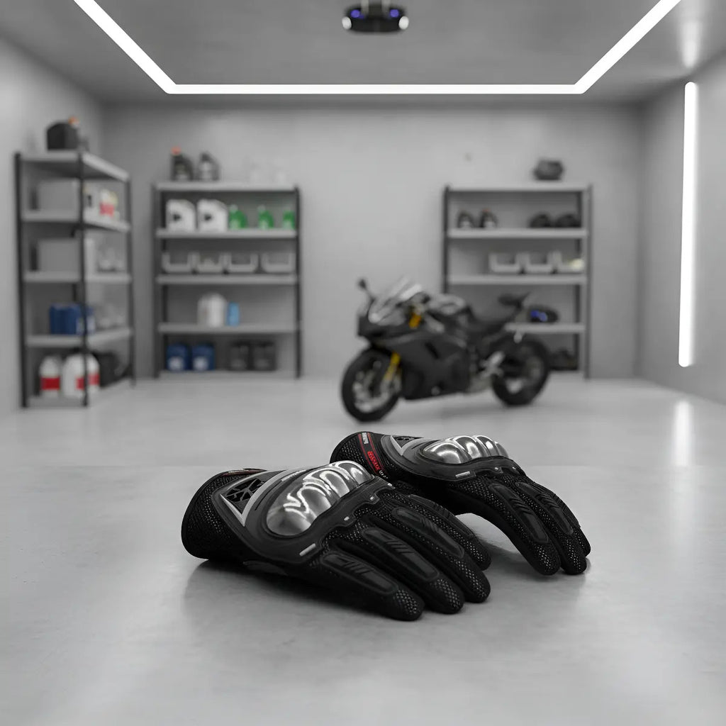 Guantes Para Moto Proteccion Metalizada Scoyco Mc44 Tactiles