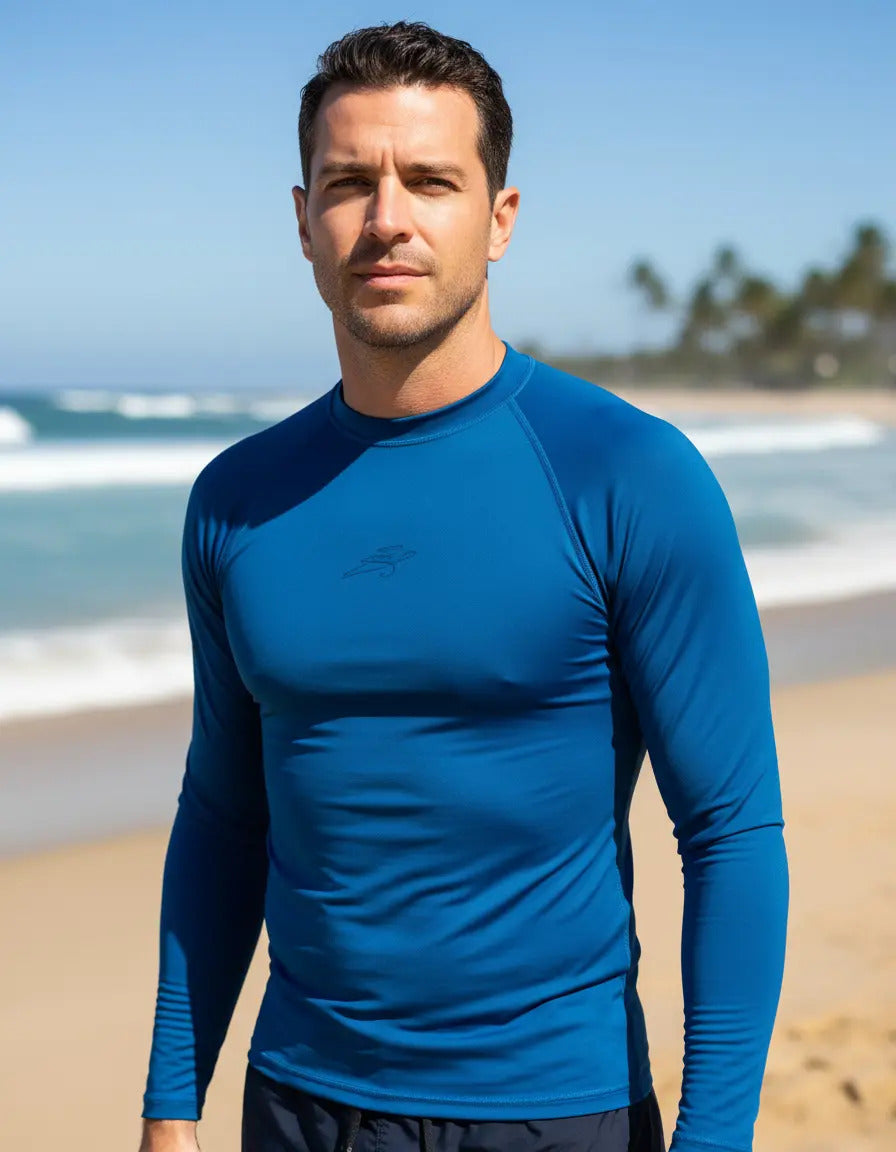 Buzo Deportivo Camiseta Larga Slim Fit Gym Lycra Fria Uv