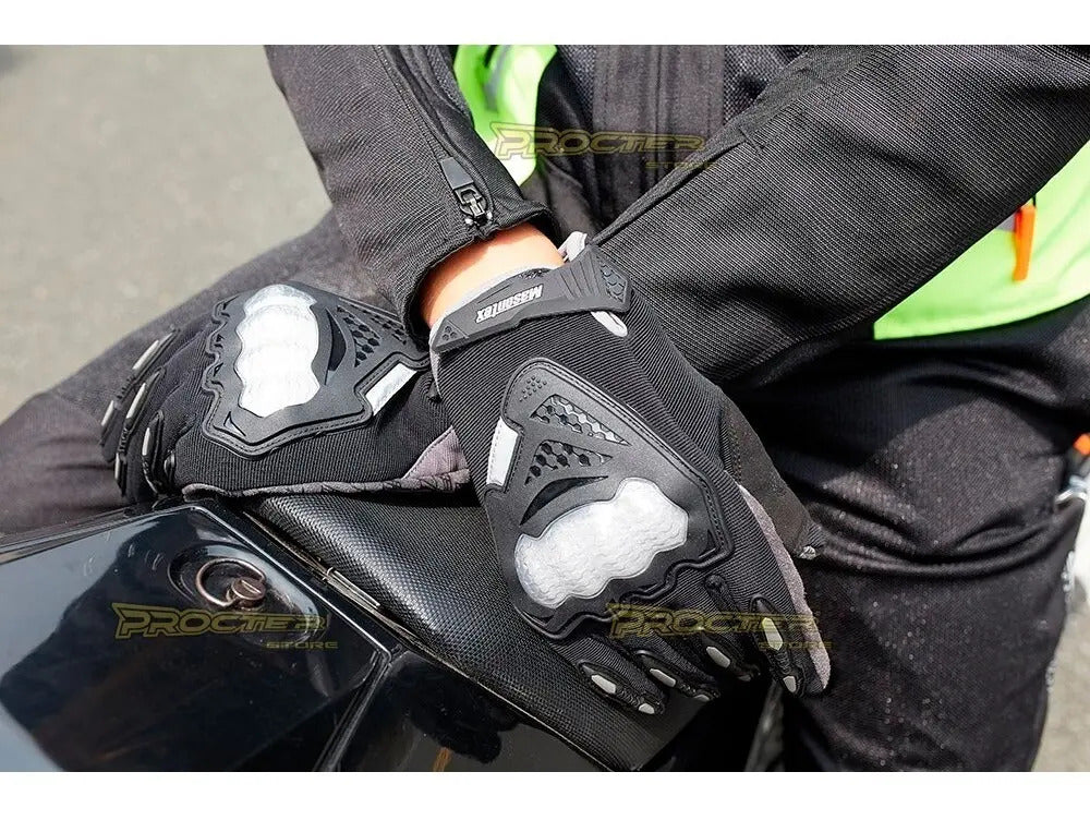 Guantes Moto Proteccion Nudillos Y Palma Forro Suave