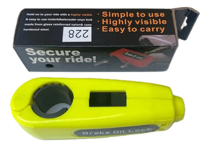 Candado Moto Manillar Seguro Freno Grip Lock Manigueta