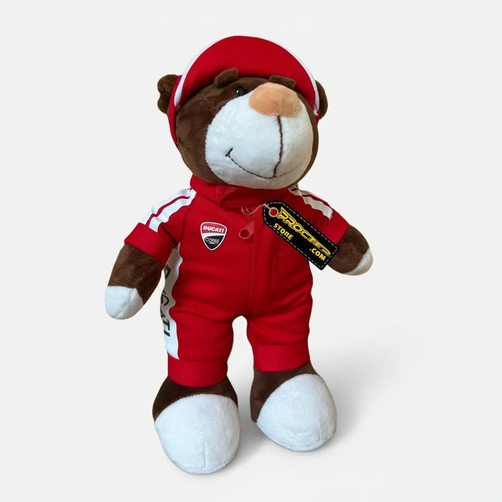 Oso De Peluche Motero Motocicleta Modelo Lona