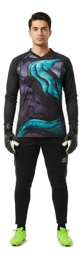 Conjunto Arquero Pantalon Y Buzo Acolchado Portero Uniforme