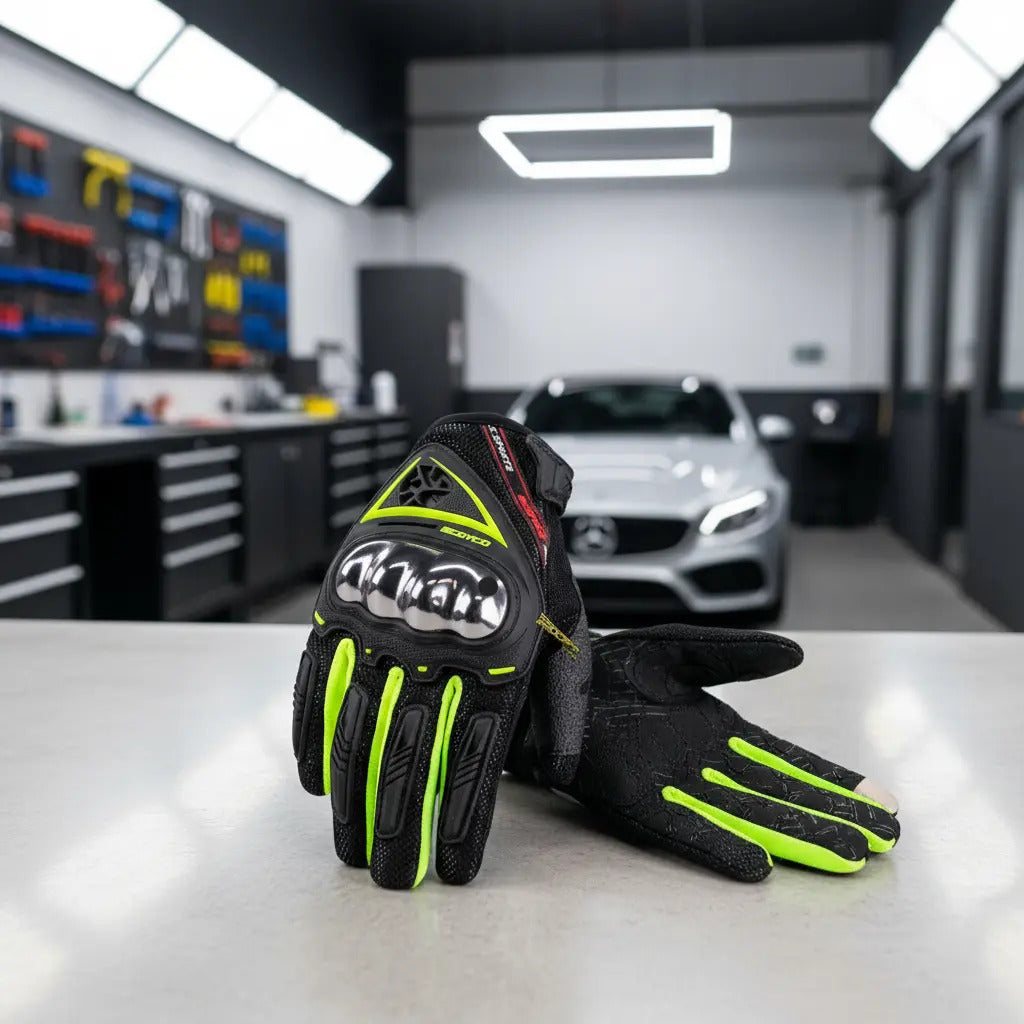 Guantes Para Moto Proteccion Metalizada Scoyco Mc44 Tactiles