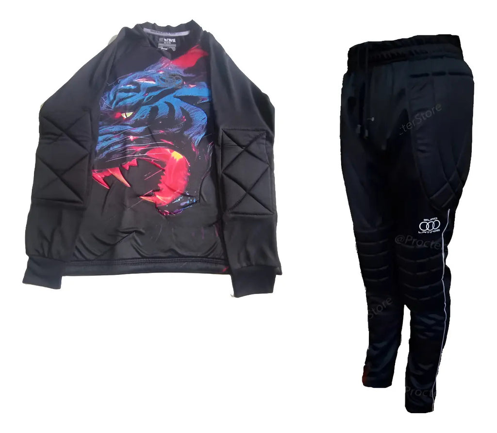 Conjunto Arquero Niño Pantalon Y Buzo Portero Uniforme