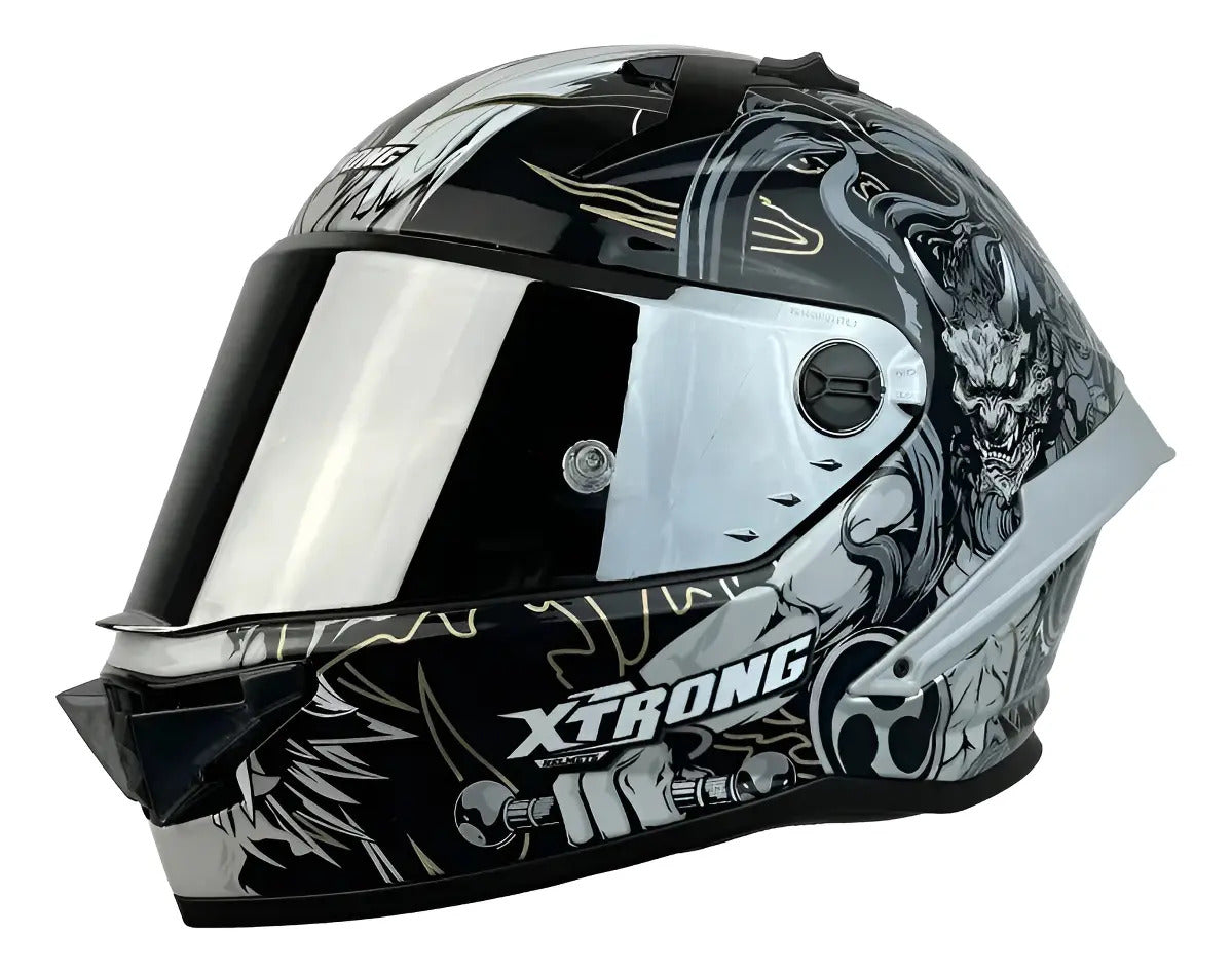 Casco Xtrong Integral Visor Magnetico Deportivo Certificado