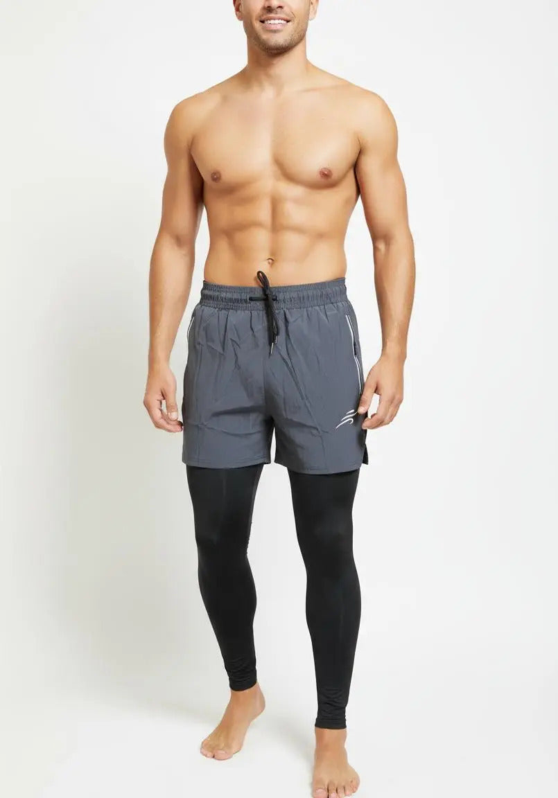 Pantaloneta Con Licra Larga Running Hombre Deportiva