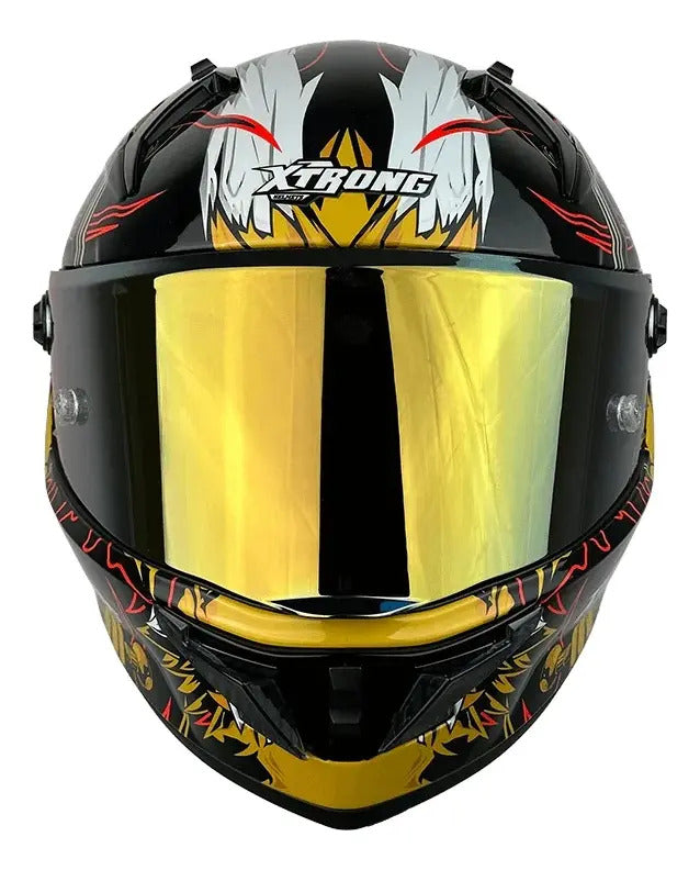 Casco Xtrong Integral Visor Magnetico Deportivo Certificado