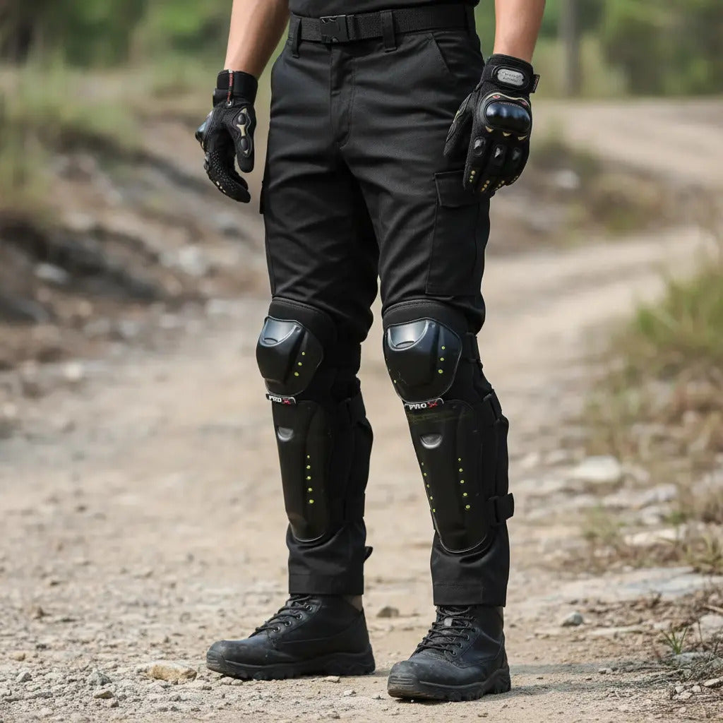 Rodilleras Y Coderas Con Guantes De Protección Tactiles