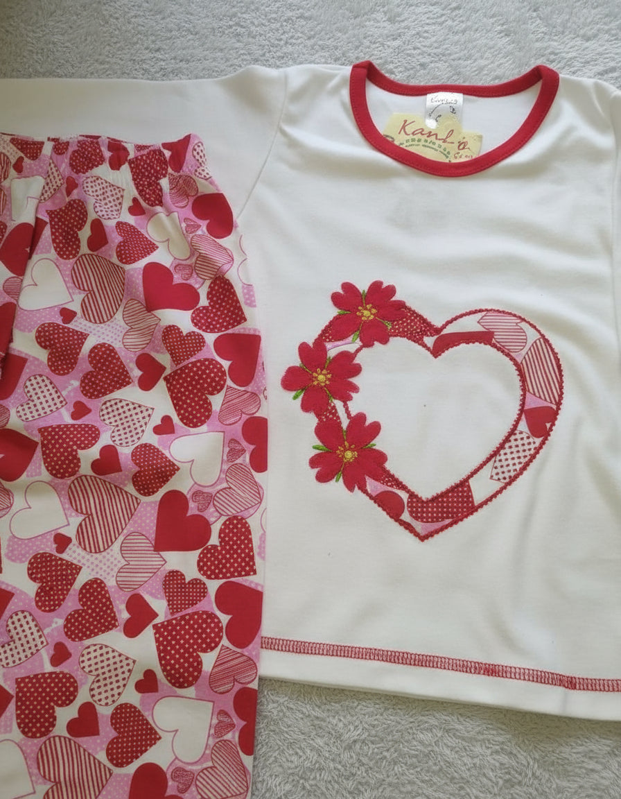 Pijamas Niña Algodón Con Dibujos En Relieve Tallas 6-12