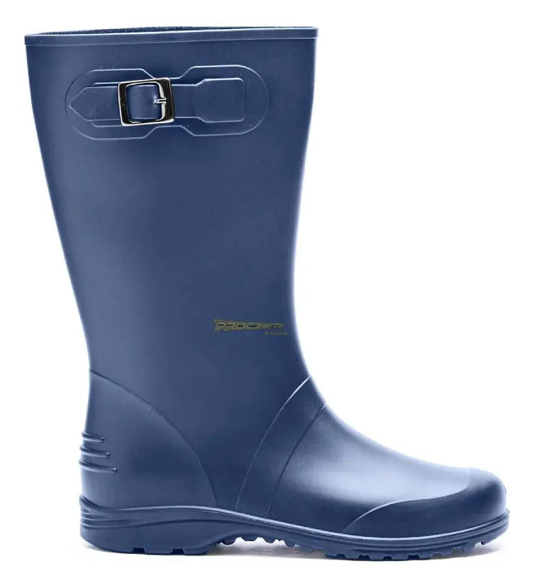 Botas Dama Para La Lluvia Hebilla Caucho Impermeables