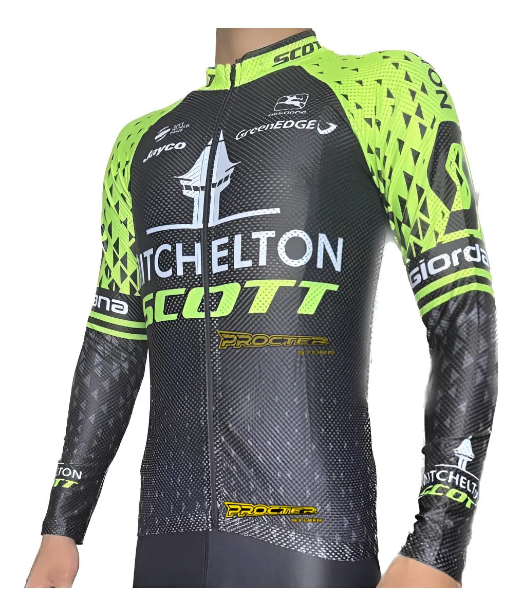 Camisa Camiseta Jersey Ciclismo Manga Larga Ruta Bici Licra