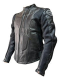 Chaqueta 100% Cuero Protección Reflectiva Moto Procter Msi