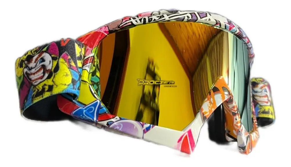 Gafas Tipo Cross Para Casco Cross Moto Bicicleta Deportes