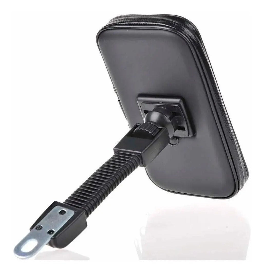 Soporte Holder Bolso Porta Celular Moto Para Espejo Estuche