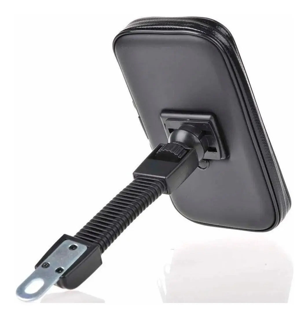 Soporte Holder Bolso Porta Celular Moto Para Espejo Estuche