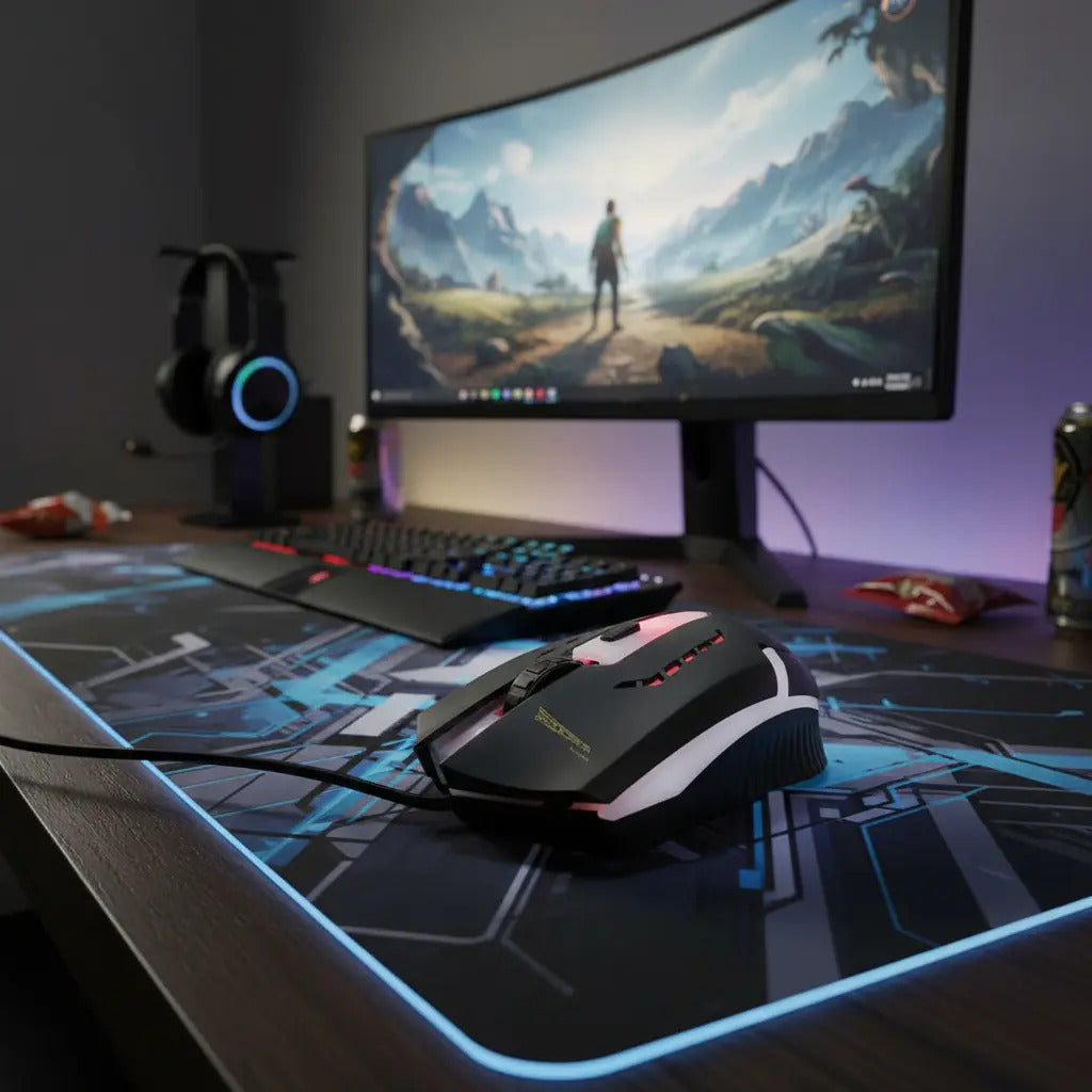 Mouse Gamer Weibo M39 Iluminacion Led Usb Alambrico 4botones