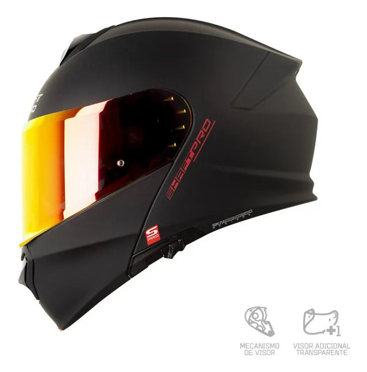 Casco Abatible Shaft Pro 4000dv Con Gafa Interna