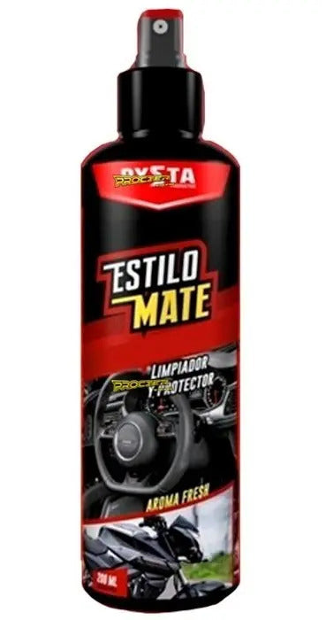 Silicona Spray Limpia Brilla Protege Negro Mate Moto Carro
