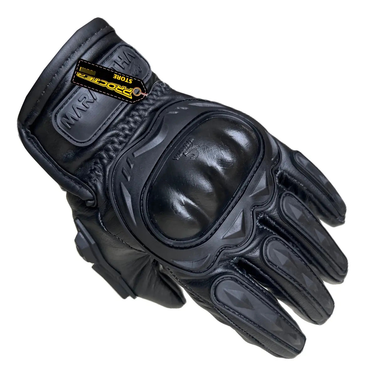 Guantes 100% Cuero Para Moto Con Protecciones Y Térmicos