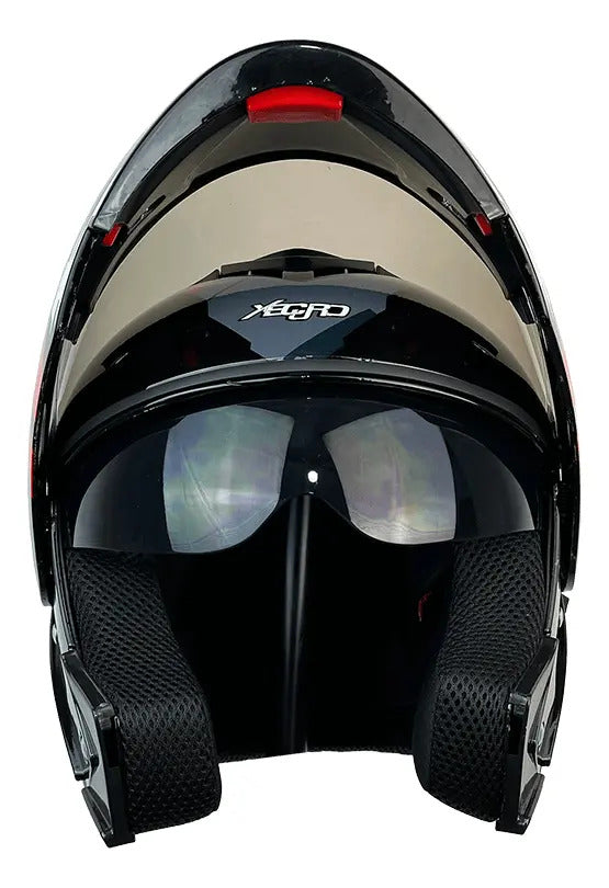 Casco Certificado Para Niños Abatible Con Gafas Xecuro 905