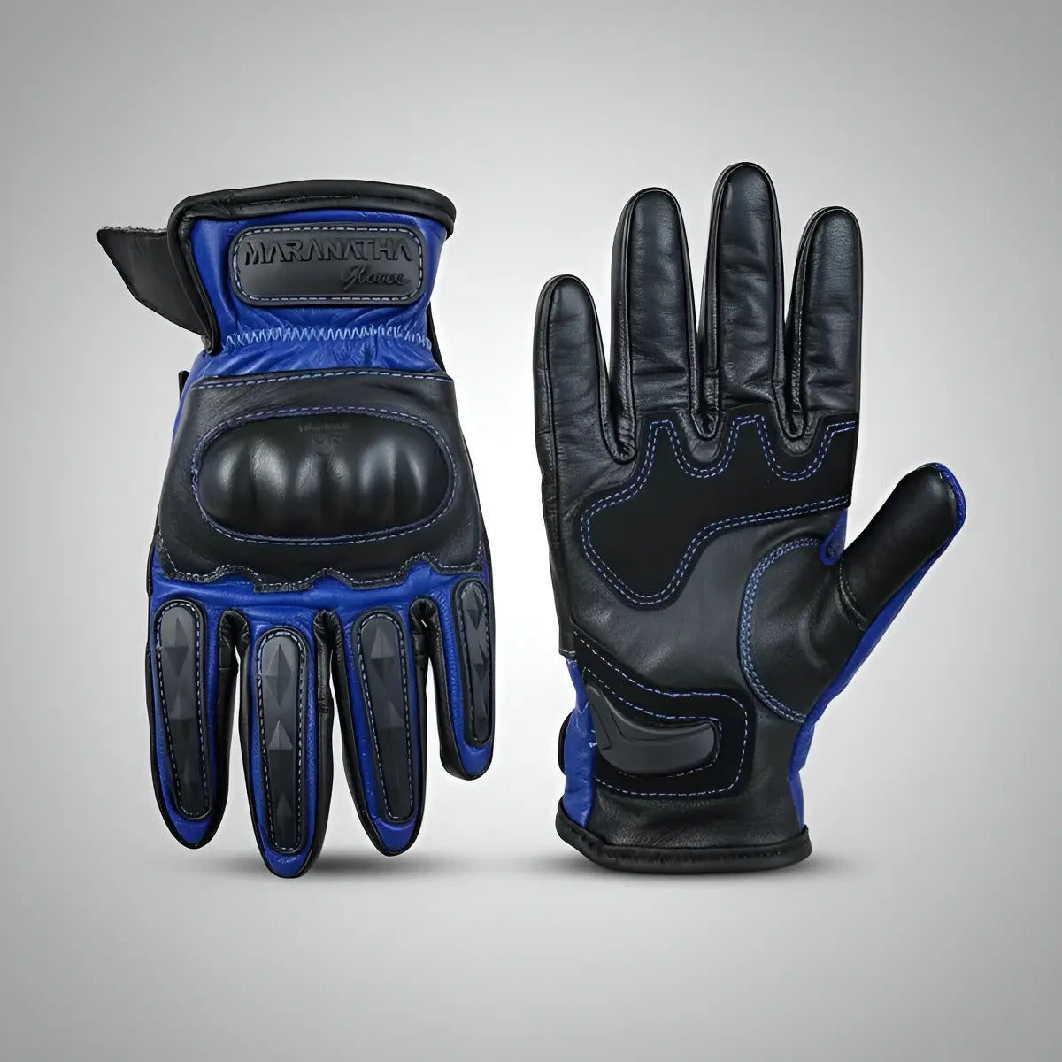 Guantes 100% Cuero Para Moto Con Protecciones Y Térmicos