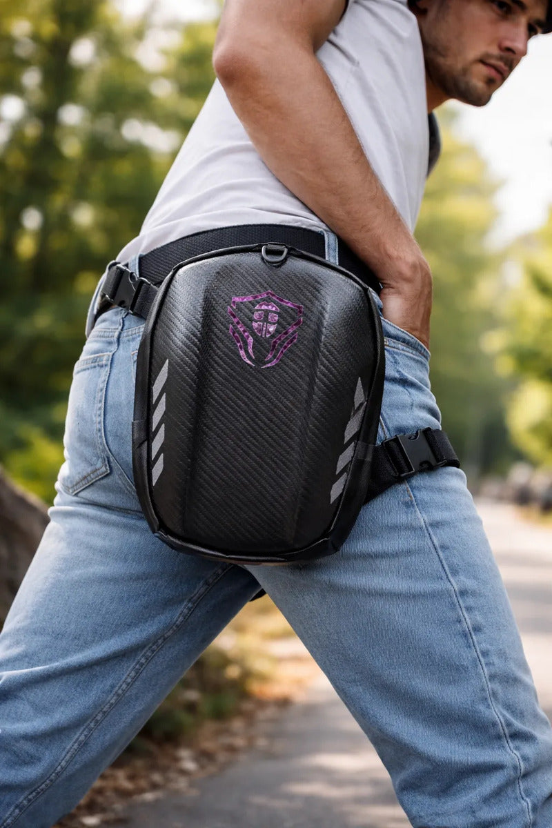Canguro Piernero Para Motociclista Semi Impermeable Rigido