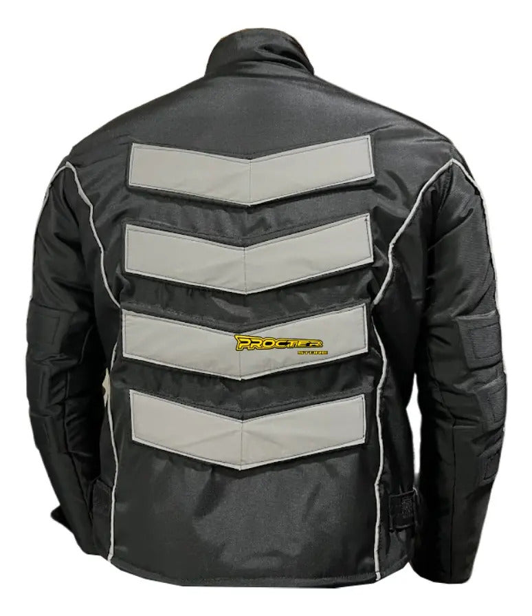 Chaqueta Para Motociclistas Dotacion Protecciones Reflectiva