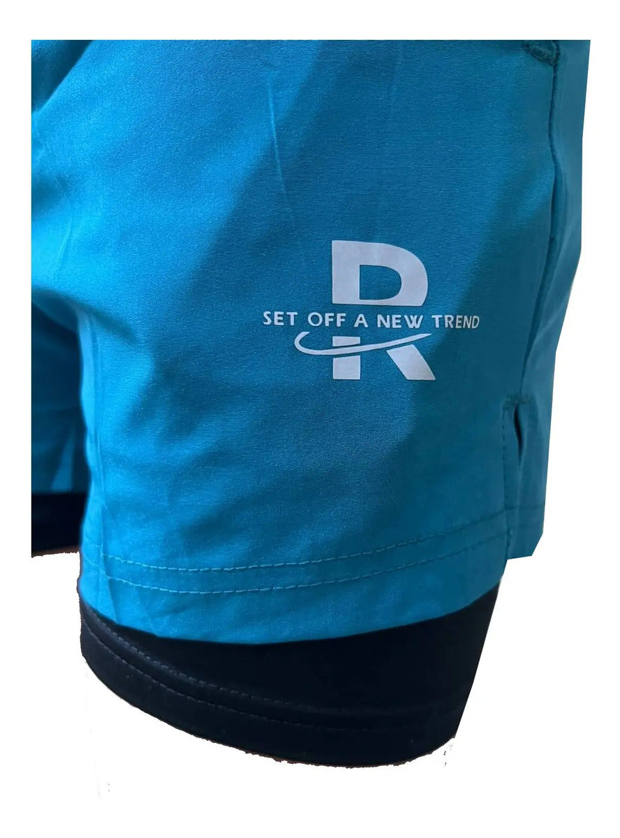 Pantaloneta Running Hombre Con Licra Interna Fit
