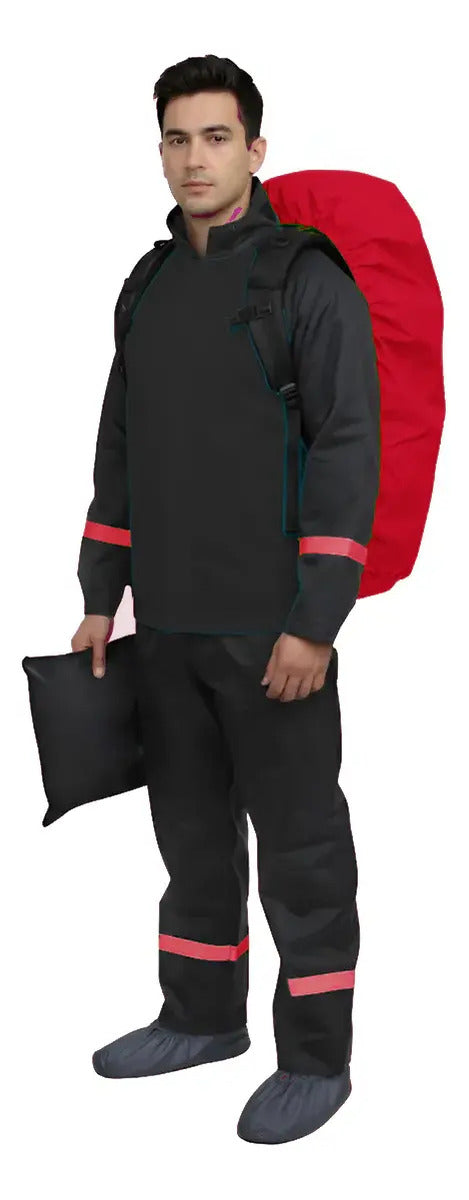 Combo Traje Impermeable Hombre + Protector De Maleta