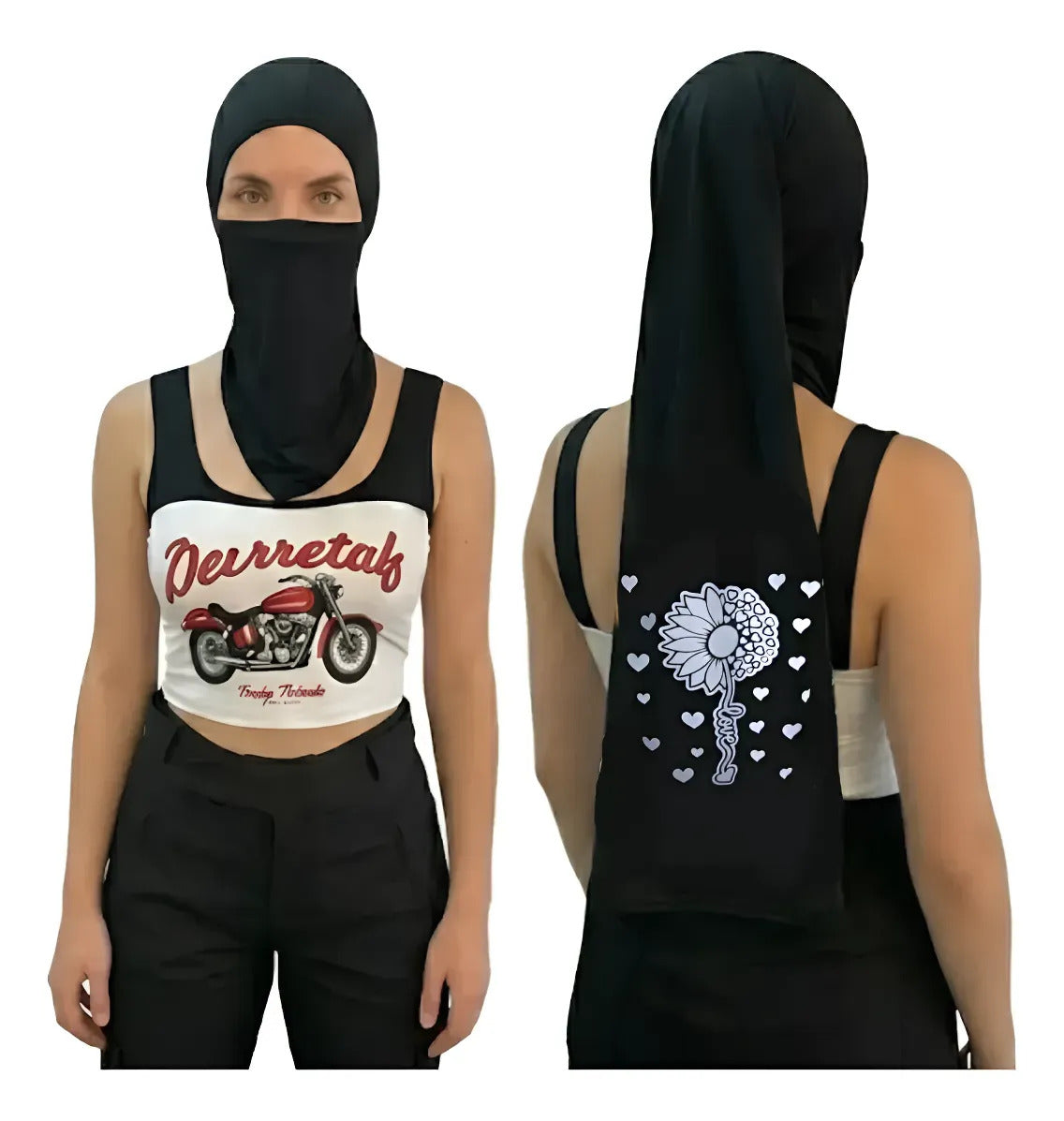 Cuello Cabello Largo Tipo Hiyab Buff Unisex