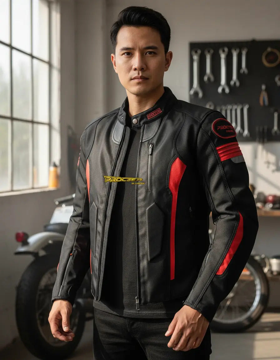 Chaqueta Protecciones Removibles Motociclistas Rainkros