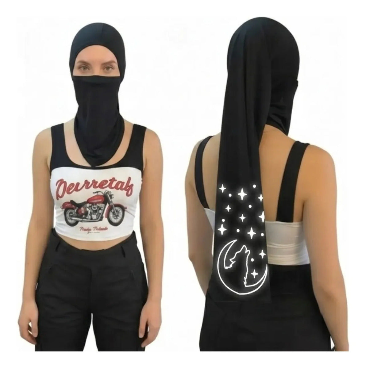 Cuello Cabello Largo Tipo Hiyab Buff Unisex