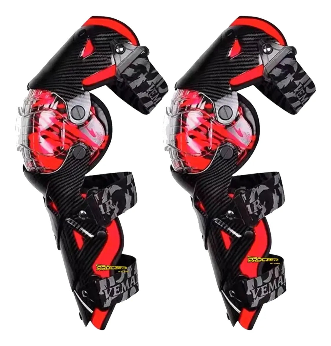 Rodilleras Canilleras Articuladas Para Motociclistas Vemar