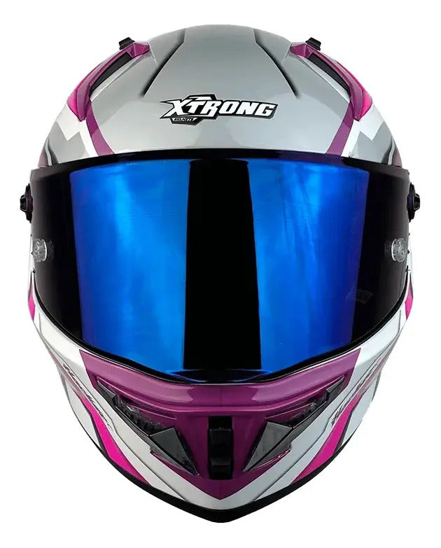 Casco Xtrong Integral Visor Magnetico Deportivo Certificado