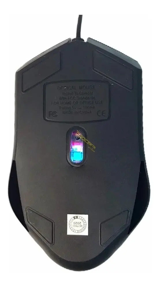Mouse Gamer Weibo M39 Iluminacion Led Usb Alambrico 4botones